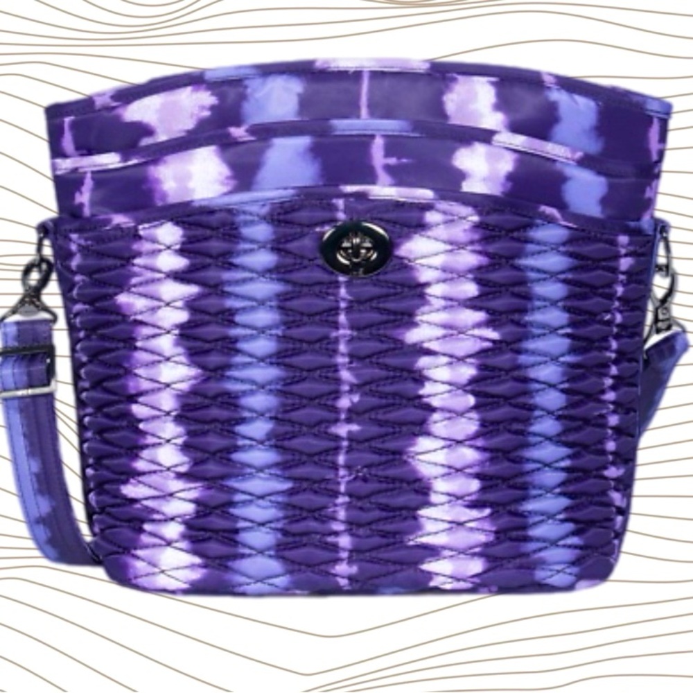 Lug Adagio, Shibori Purple long strap purse